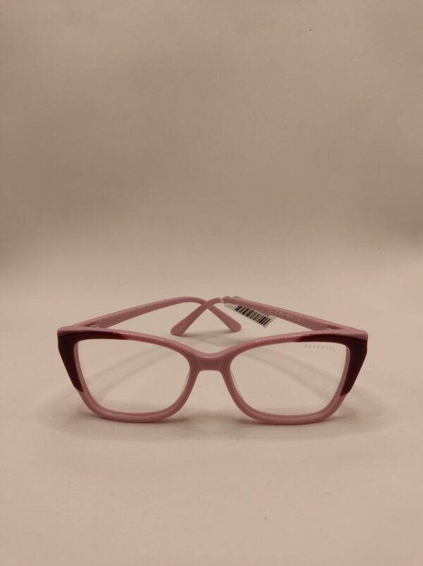 Armação Infantil Quadrada Pequena Gatinho Rosa com Detalhe Vinho