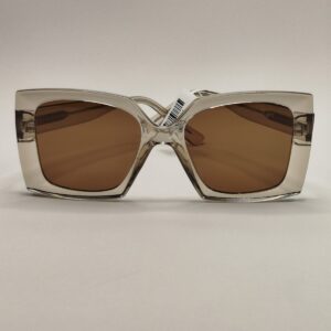 Óculos Solar Feminino – Acetato Total Cinza Quadrado GRande