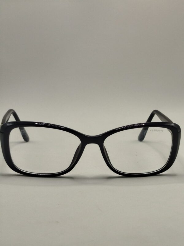 Armação Acetato Quadrada Senhora Grande Preto Liso Ref.12102833285518145