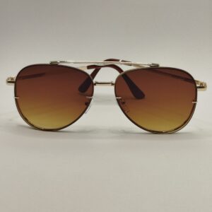 Óculos Solar Aviador Metal Marron Ferrovia