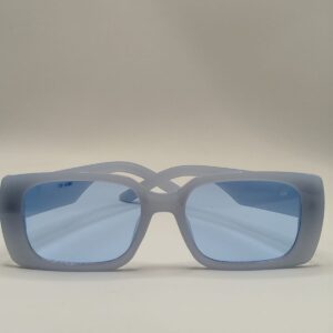 Óculos Solar Quadrado Acetato Liso Azul bebê Grande