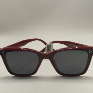 Óculos Solar Gatinho Quadrado Liso Vermelho Médio Ref.2211436344