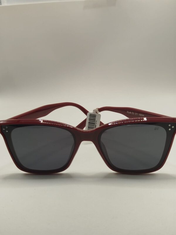 Óculos Solar Gatinho Quadrado Liso Vermelho Médio Ref.2211436344