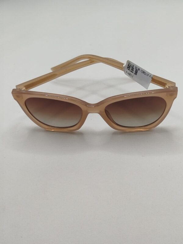 Óculos Solar Gatinho Acetato Nude Creme Liso Total Ferrovia Ref.436312