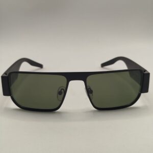 Óculos Solar Metal Preto Arte Acetato Fosca Grossa Cromado Terra Do Sol