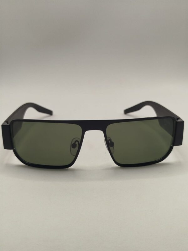 Óculos Solar Metal Preto Arte Acetato Fosca Grossa Cromado Terra Do Sol