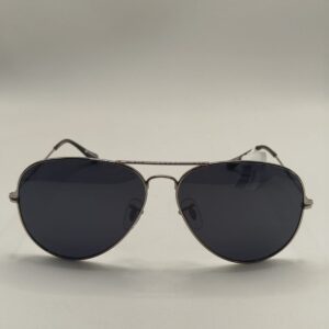 Óculos Solar Metal Aviador Arte Acetato Preto Ferrovia