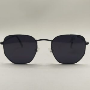 Óculos Solar Acetato Metal Fino Preto Total Ferrovia Tamanho P