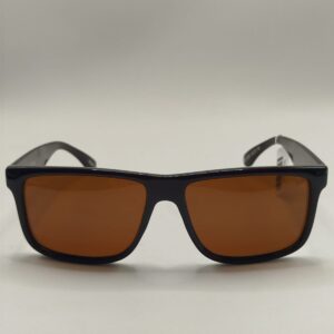 Óculos Solar Acetato Liso Quadrado Marrom- Linha Terra Grande (Opção Para Grau)
