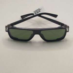 Óculos Solar Aviador Cromado Fosco Preto com Metal Arte Acetato e Lentes RB 50  Ferrovia- Grande Ref. C35748145