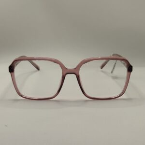Armação Acetato Com Detalhe em Metal Quadrada Grande RosÊ Nude Ferrovia