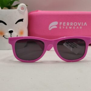 Óculos Solar Quadrado Liso Rosa Ferrovia