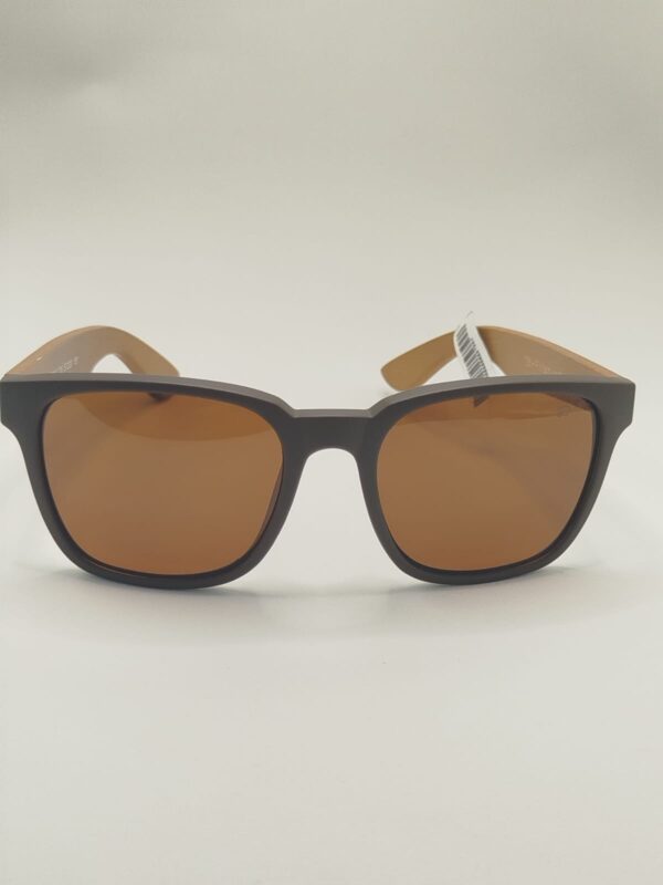 Óculos Solar Acetato Com Arte Larga Madeira Lentes Espelhadas Azul Ferrovia