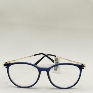 Armação Acetato Oval Azul Fosco Arte Aço Médio -Ferrovia. RF. 1206 642374 5116 140