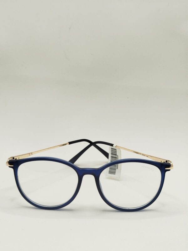 Armação Acetato Oval Azul Fosco Arte Aço Médio -Ferrovia. RF. 1206 642374 5116 140
