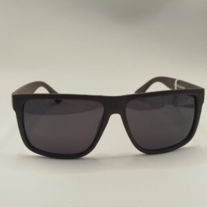 Óculos Solar Quadrado Fosco Preto Largo (Pode colocar Grau)