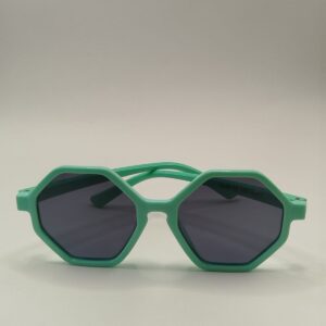 Óculos Solar Azul Requadrado Verde Bebê Liso Infantil (Até 8 anos)- Ferrovia Ref.2206453077