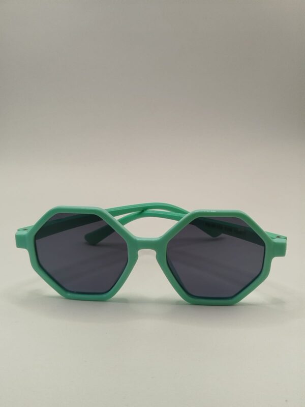 Óculos Solar Azul Requadrado Verde Bebê Liso Infantil (Até 8 anos)- Ferrovia Ref.2206453077