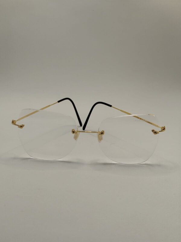 Armação Parafusada Aço Cirúrgico Fina Arte com Acetato Preto Feminina Grande. Rf. 4208 290031 5518 145 C1