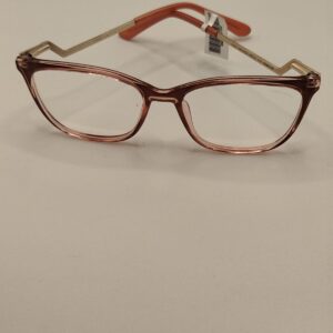 Armação Acetato Quadrado Rosa Liso Arte Zigzag Com Aço. Rf.2209 283367A 5518 145