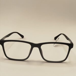 Armação Acetato Quadrado Azul fosco com detalhe Ferro na Arte. Rf. 5204 436459A 5317 139 C2