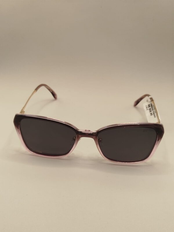 Armação Clipon Quadrada Metal Preto Com Rosa Medio