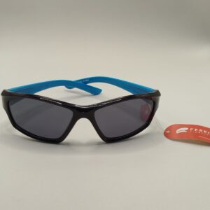 Óculos Solar Esporte Ciclista Preto Com Arte Azul Liso Infantil-Ferrovia Ref.Polarized 9109453004