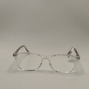 Armação Acetato Quadrada Liso Transparente Unissex Pequeno