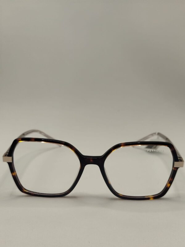 Armação Acetato Quadrado Rajada Arte Transparente Brilhosa Ref.4212283563A5317140C2