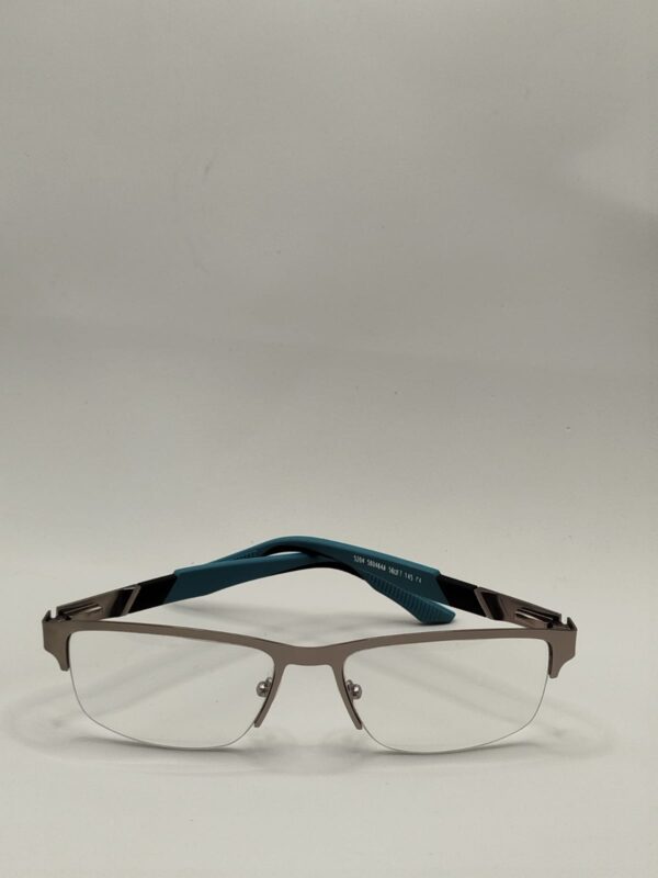 Armação Fio de Nylon Metal Prata Com Arte Azul Claro. RF.5204 580464A 5617 145 04