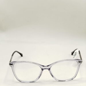 Armação Acetato Cinza Gatinho Arte com Metal Grafite