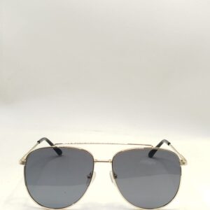 Óculos Solar Aviador Ouro Com Lentes Pretas  Grande. RF. 2203 453052