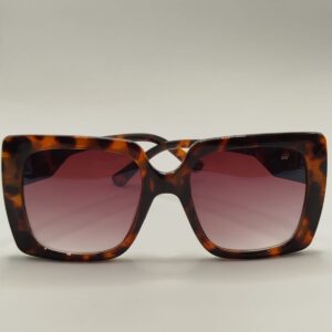 Óculos Solar Quadrado Rajada Marrom Liso Arte Larga Ref.2203443010