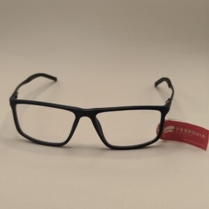 Armação Acetato Exporte Curvado Liso Preto Com Arte Aço Ref.02086422945517140