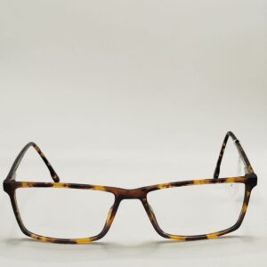Armação Acetato Rajada Preto com Marrom Masculino Ref.3211283461A5917148