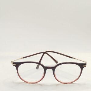 Armação Acetato oval Marrom Com Caramelo Liso Feminino Ref.12118500105119140
