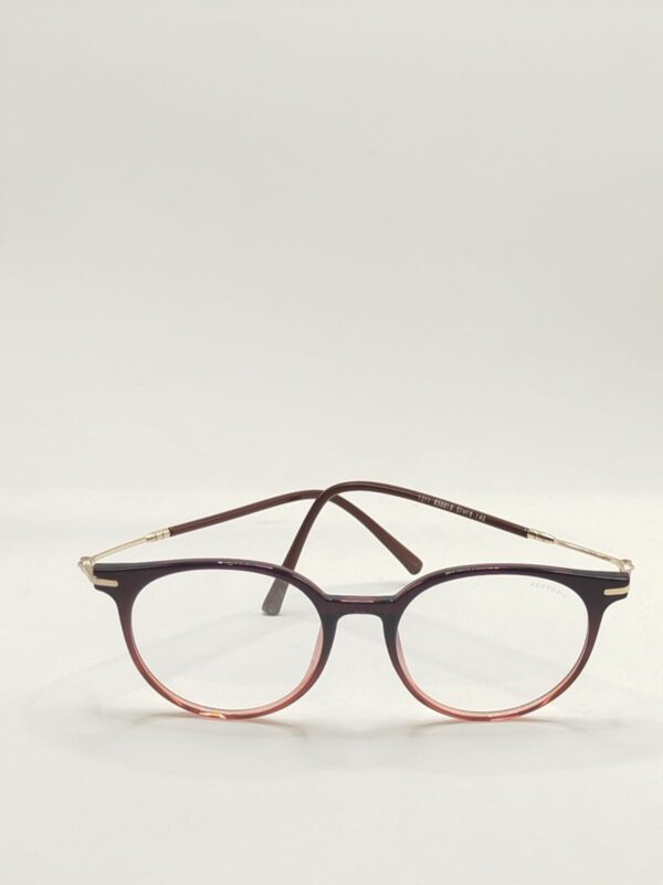 Armação Acetato oval Marrom Com Caramelo Liso Feminino Ref.12118500105119140
