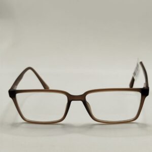 Armação Acetato Quadrado Marrom Claro Fosco Médio Ref. 3211283462a5517140