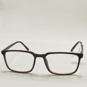 Armação Acetato Quadrado Marrom Fosco Masculino Médio Ref. 22037920045518145