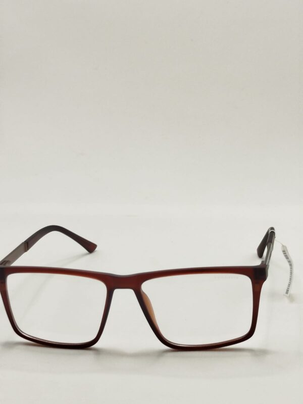 Armação Acetato Fosco Marrom Transparente Com Placa Na Arte. RF. 2208 642565 5518 140