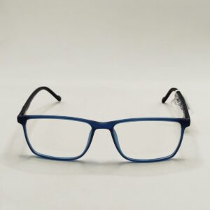 Armação Acetato Fosco Azul Claro Arte Placa Masculino ref.49066428755416149C2