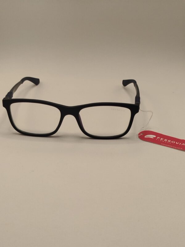 Armação Quadrado Acetato Preto Fosco C/ Arte Azul Infantil, RF.0208 642282 4816 125