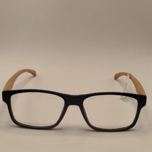 Armação Acetato Fosco Preto Com Arte Madeirado Largo Masculino, RF. BR22208 C2 5418140