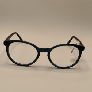 Armação Acetato Oval Liso Verde C/ Arte Rajada Medio, RF.2207 642555 5121 140