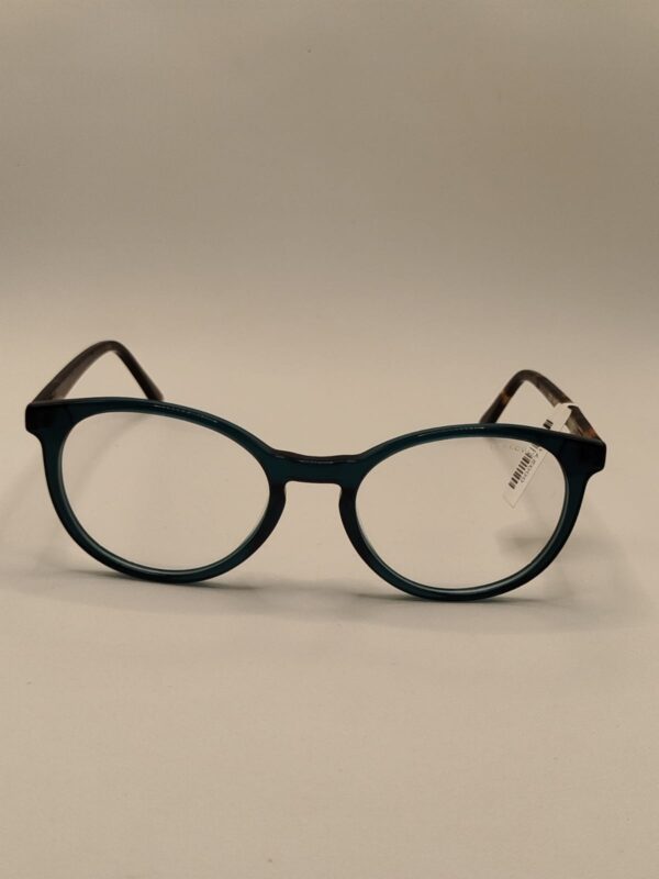 Armação Acetato Oval Liso Verde C/ Arte Rajada Medio, RF.2207 642555 5121 140