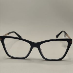 Armação  Acetato Gatinho  Preto Com Placa Vermelha Ref.4212203566A5517145C1