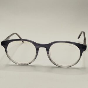 Armação Acetato Liso Cinza Com Transparente Oval. RF. 3207 642724A 4920 145