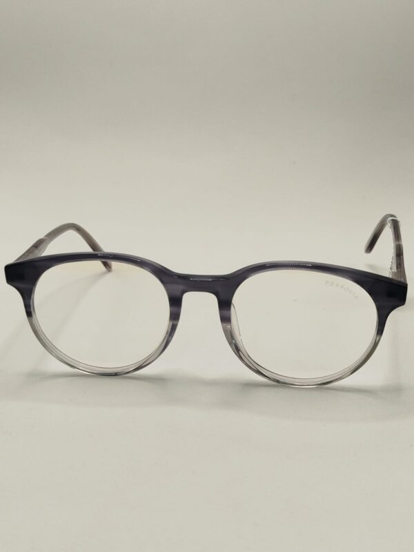 Armação Acetato Liso Cinza Com Transparente Oval. RF. 3207 642724A 4920 145