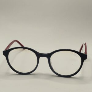 Armação Acetato Liso Preto com Arte Vermelha Oval. RF. 3207 642725A 4920 140