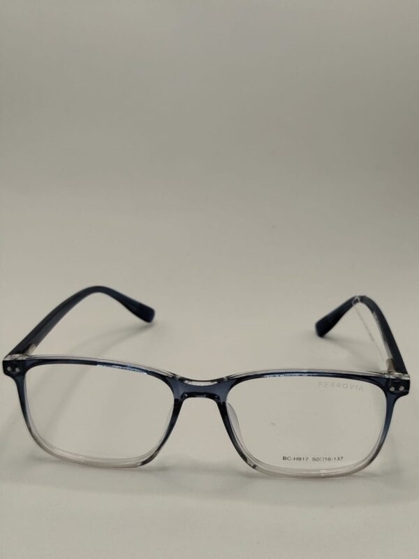 Armação Acetato Quadrado Liso Azul Transparente  (P). Rf. 5207 580537 5016 137 C1